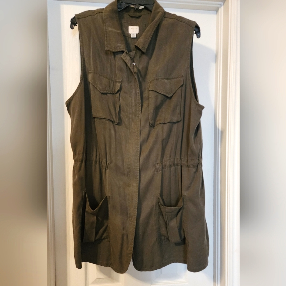 Olive Green Vest